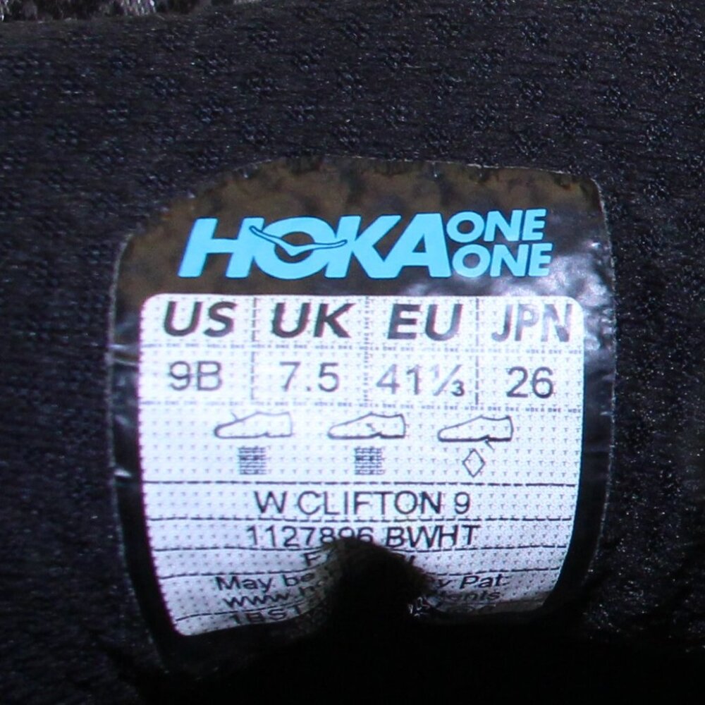 Hoka One One Clifton 9 Athletic Shoes Womens (EU 41.3/US 9.5) - Picture 9 of 9
